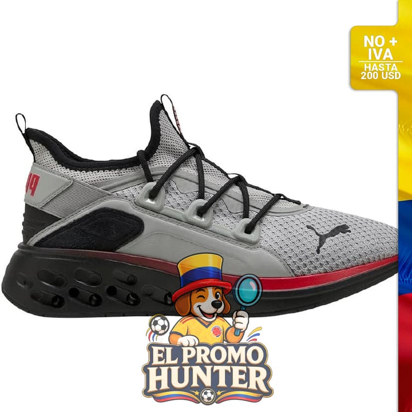Tenis Puma Softride Frequence, diseño con tecnología de amortiguación.