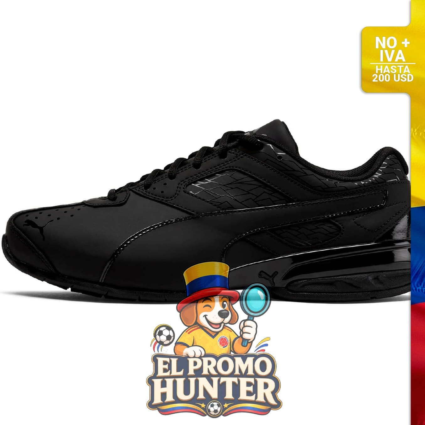 Tenis PUMA Tazon 6 Fracture FM, diseño deportivo con suela de goma y parte superior de material sintético.