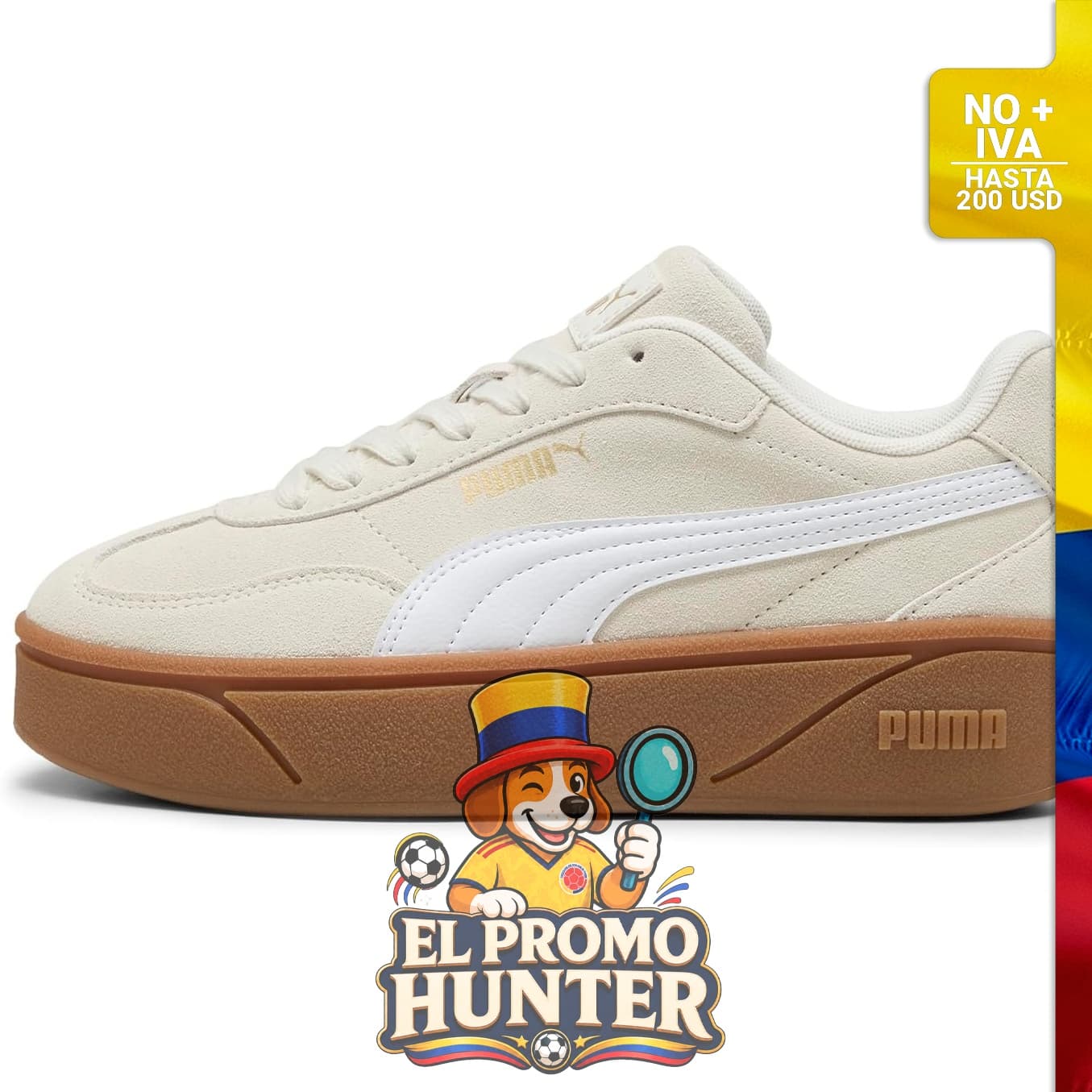 Tenis PUMA Club II Era con plataforma.