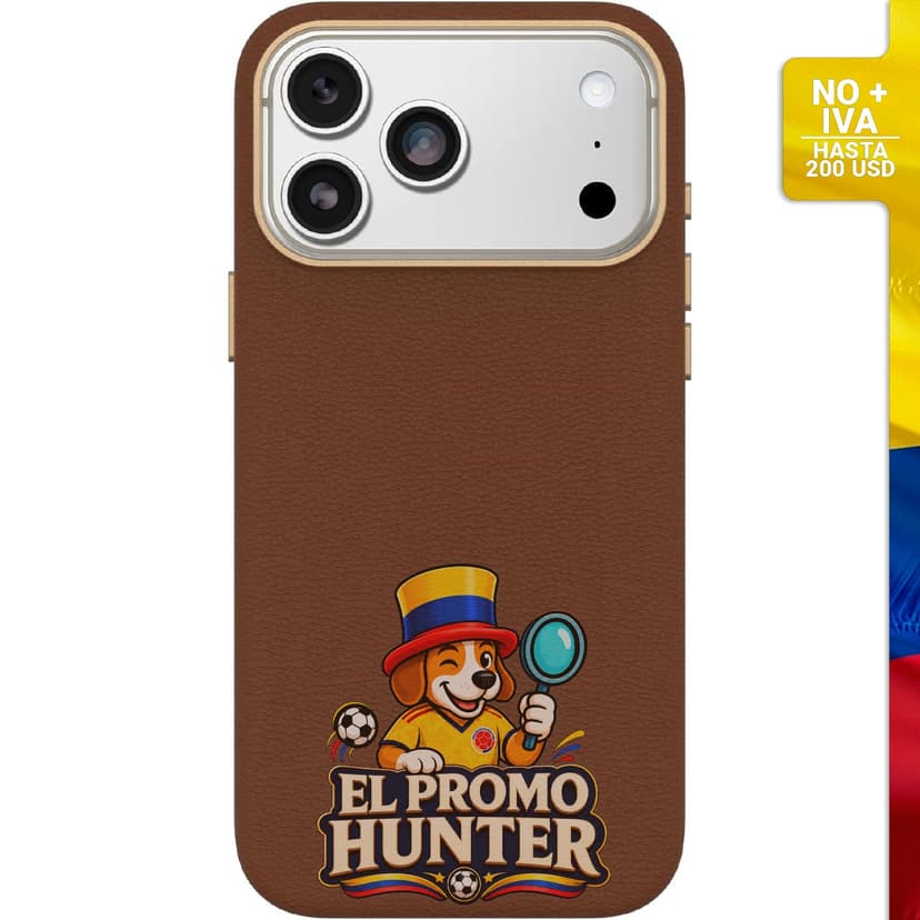 Funda de piel para iPhone 17 Pro Max, modelo Symmetry Series, color marrón.