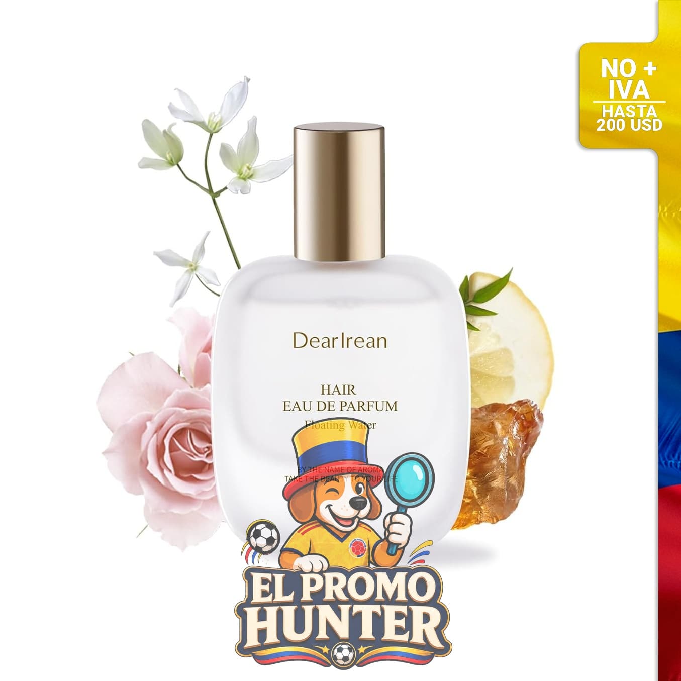 Perfume capilar floral Dear Irean de 25 ml.