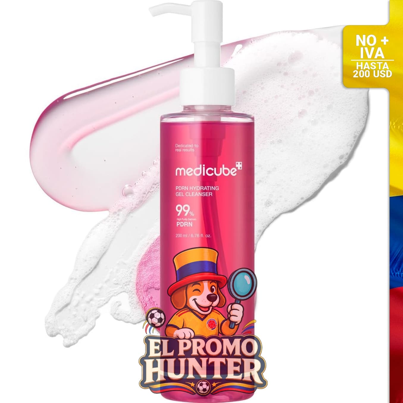 Limpiador PDRN Jelly Foam de Medicube, 200 ml.