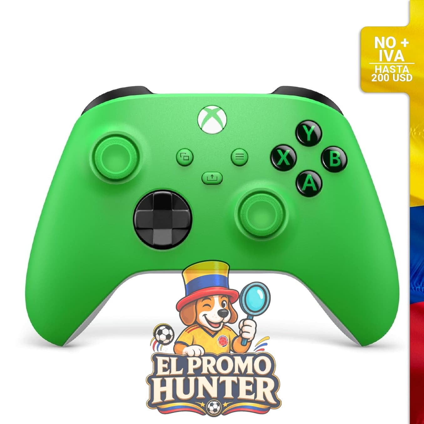 Control Xbox inalámbrico Velocity Green.