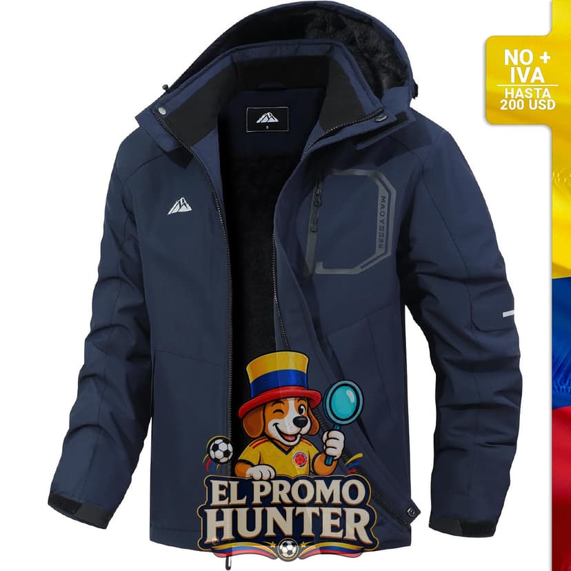 Chaqueta de esquí para hombre, impermeable, con capucha, diseñada para snowboard.