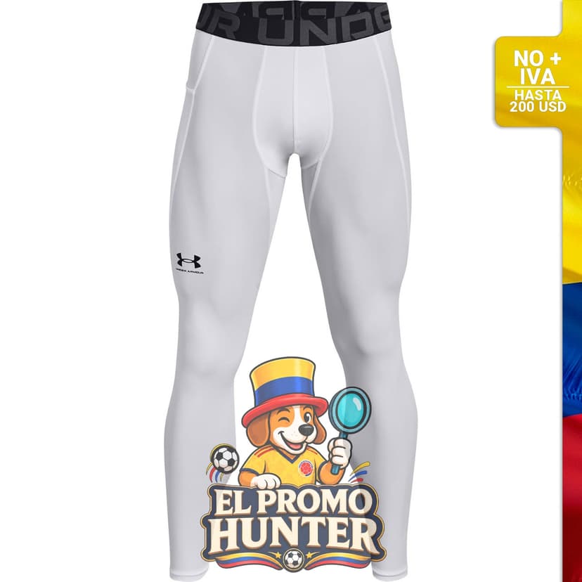 Leggings HeatGear para hombre de Under Armour, fabricados en material ligero y transpirable.