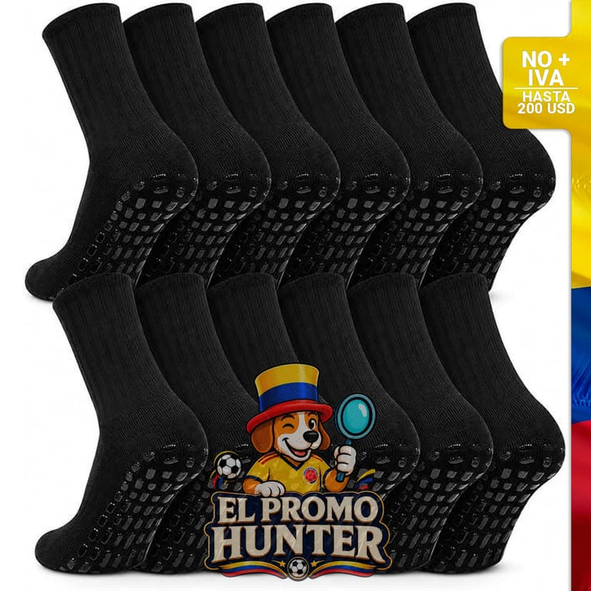 Calcetines antideslizantes para fútbol y baloncesto, con almohadillas de agarre.