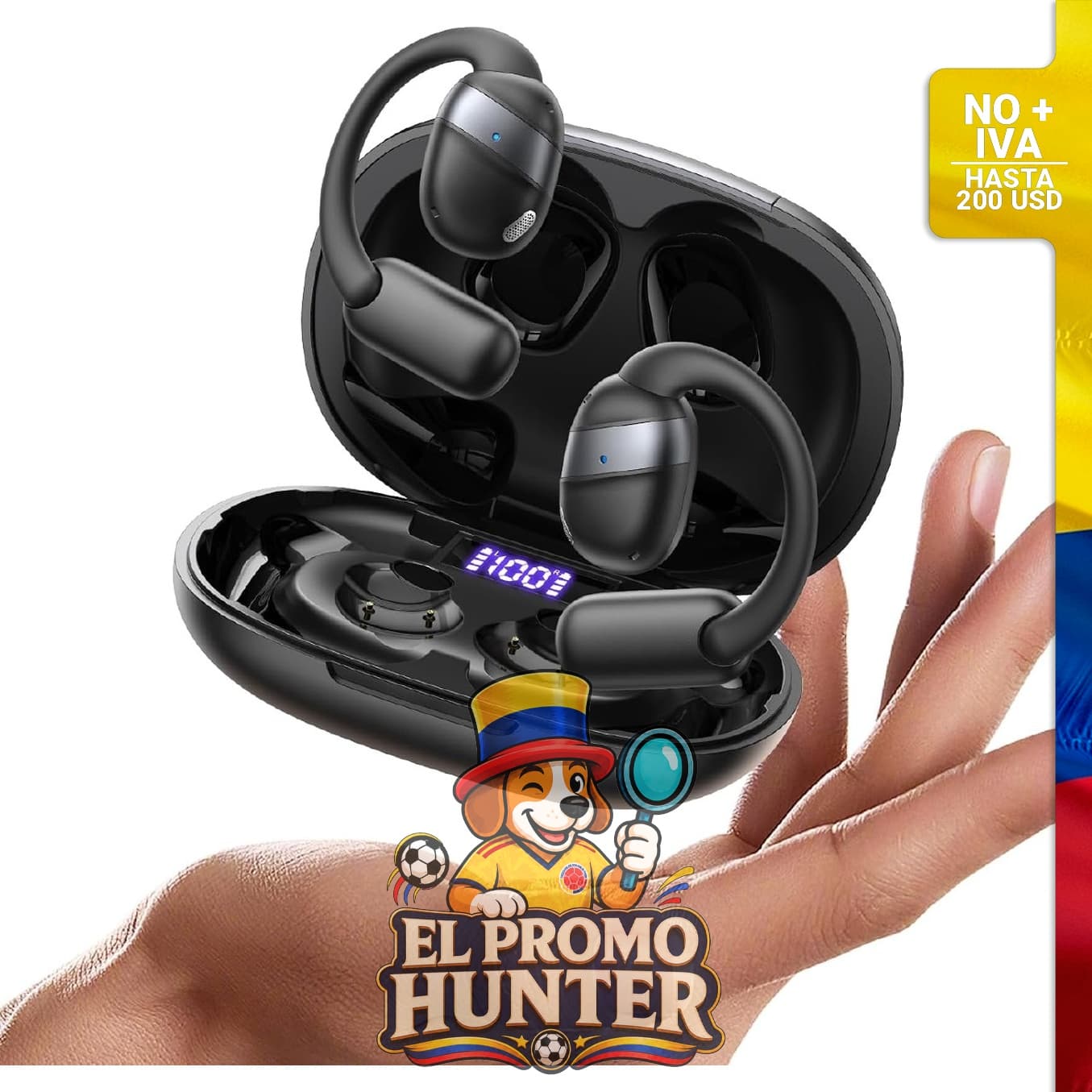 Auriculares inalámbricos JOYROOM con conectividad Bluetooth 5.4 y clasificación IPX4, diseñados para uso deportivo.