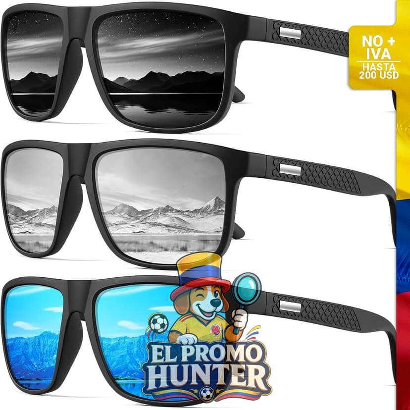 Gafas polarizadas UV400, set de 3 unidades.