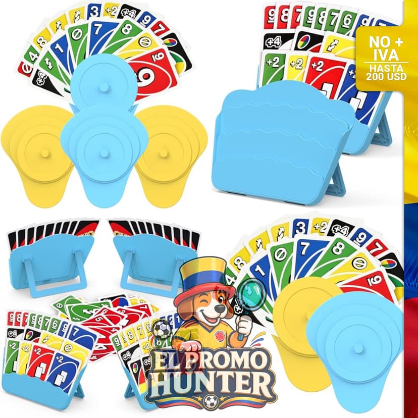 Soportes de cartas plegables, paquete de 4 unidades, diseñados para facilitar el juego.