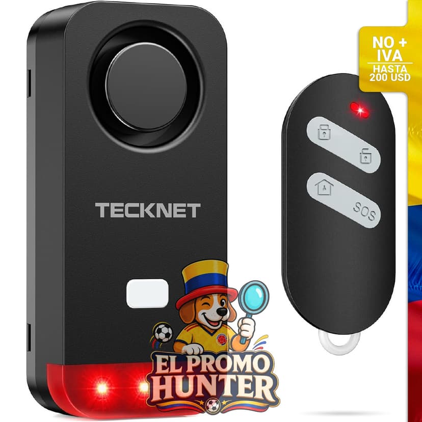 Alarma antirrobo para bicicleta TECKNET con control remoto.