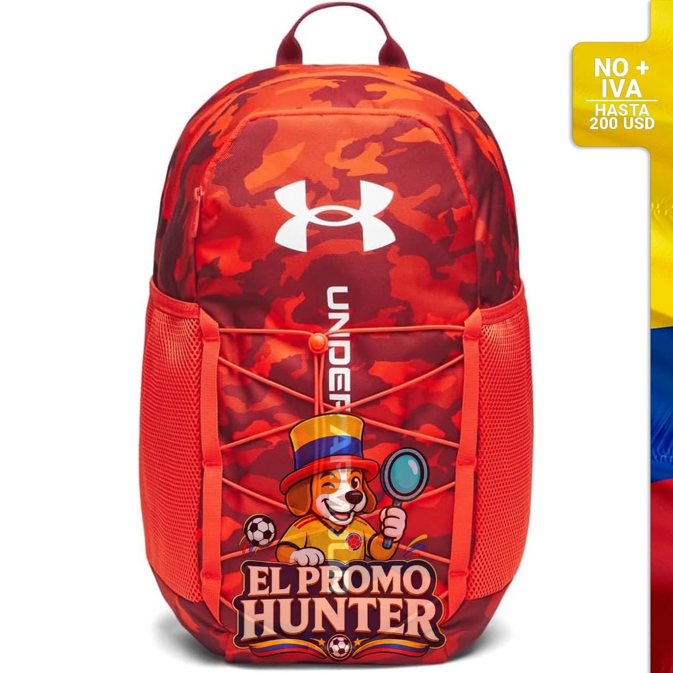 Maleta Under Armour, diseño funcional y resistente, ideal para transporte de ropa y accesorios.