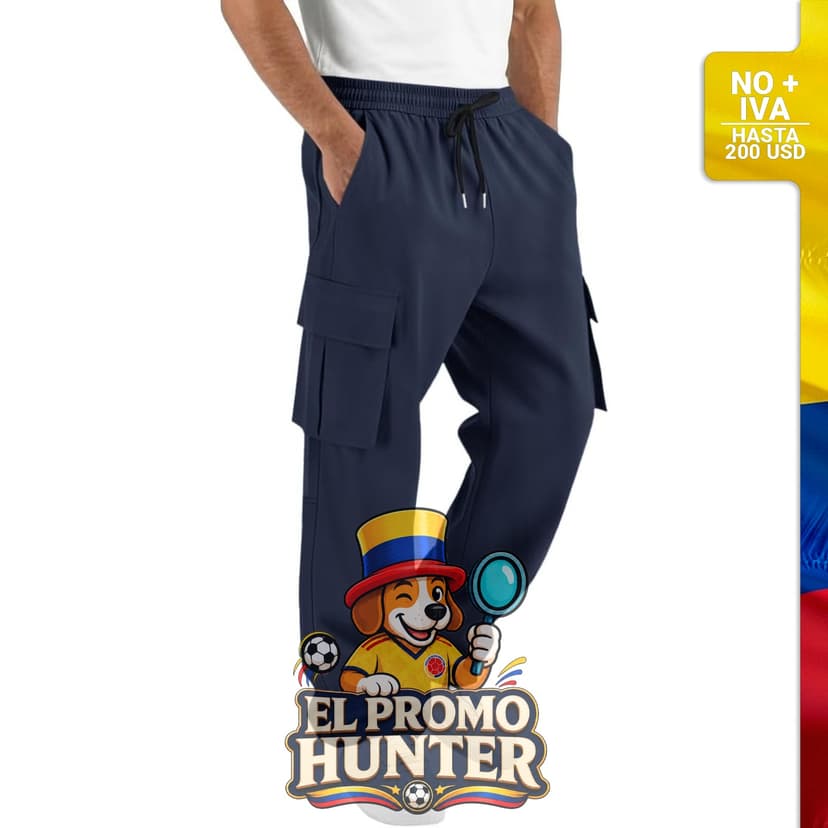 Jogger Cargo para hombre, material de secado rápido.