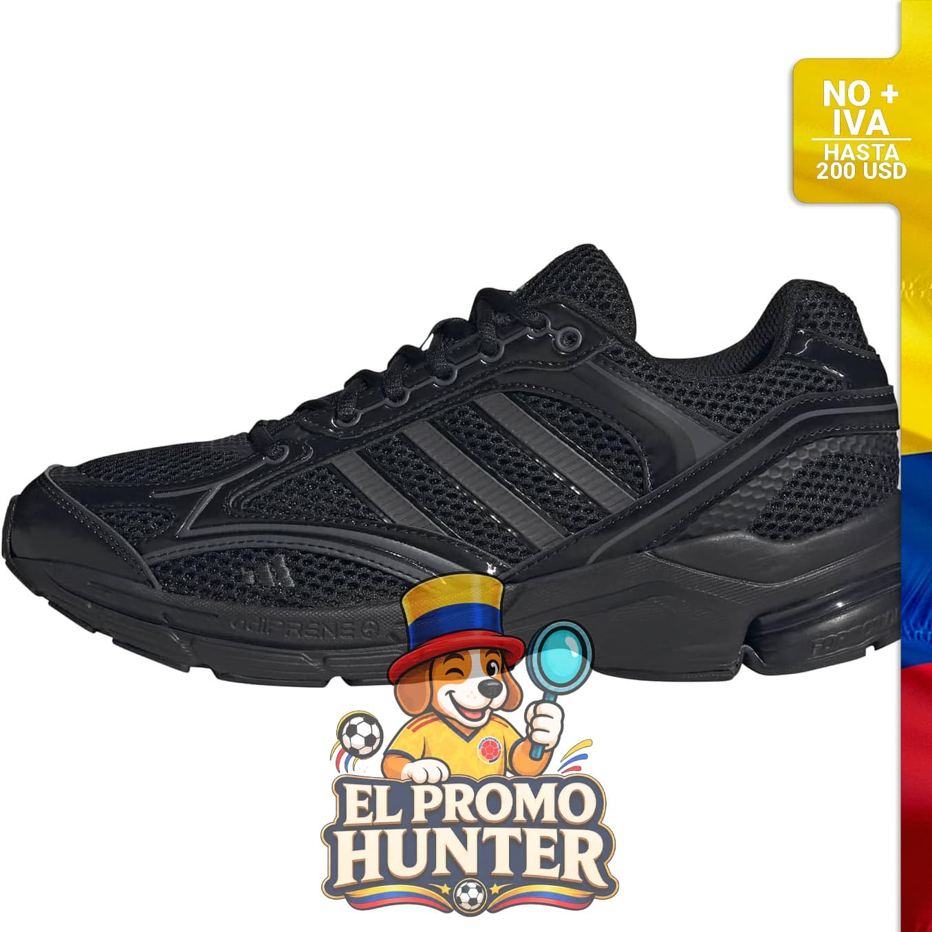Tenis adidas Spiritain 2000, diseño deportivo con suela de goma y parte superior de textil.