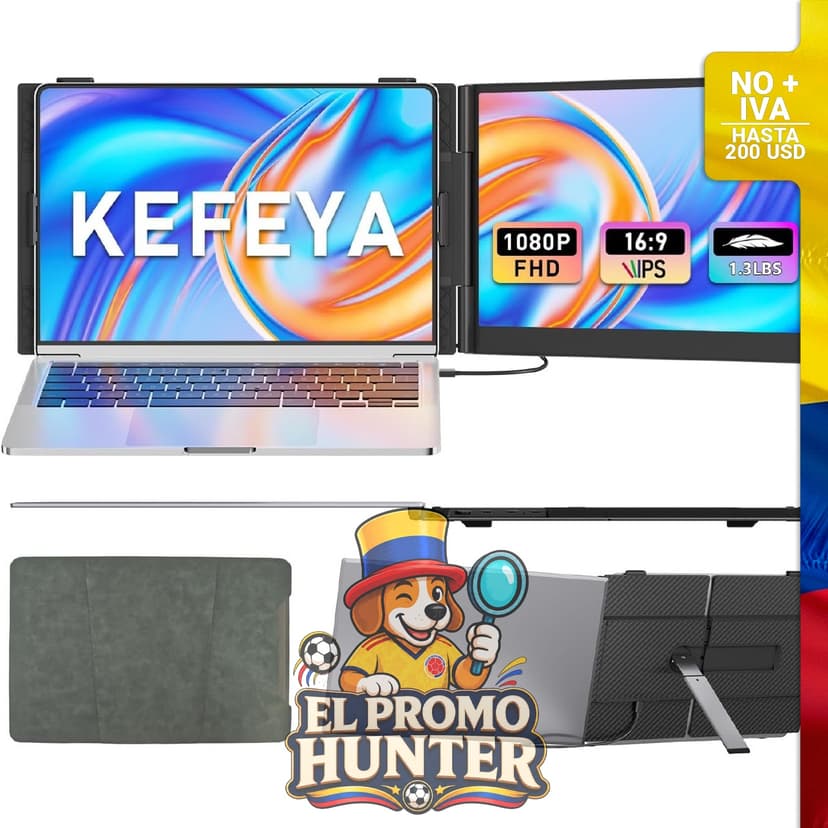 Extensor de pantalla FHD 1080P de 14" para laptops de 13 a 17".