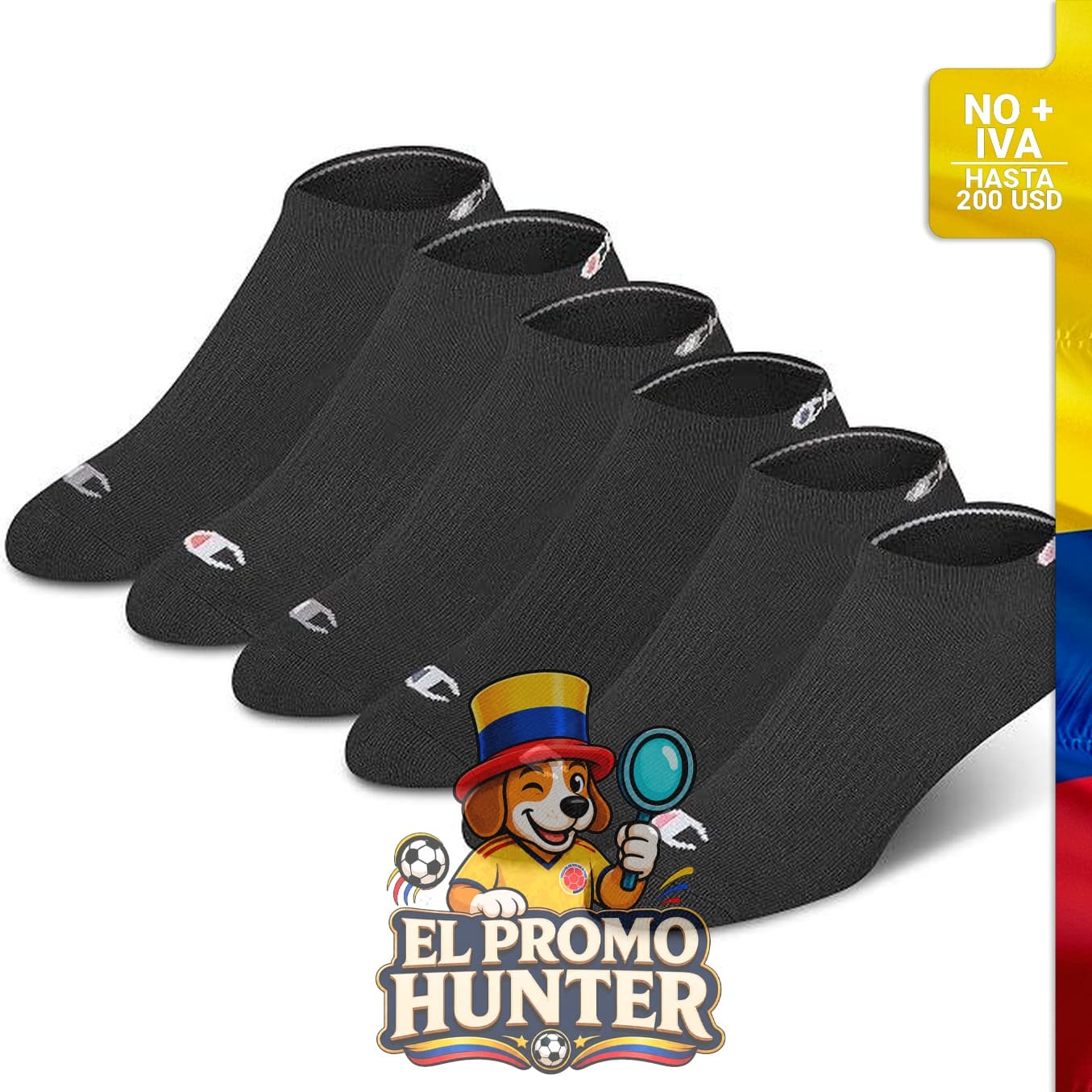 Calcetines deportivos de corte bajo para mujer, transpirables y absorbentes de humedad (paquete de 6).