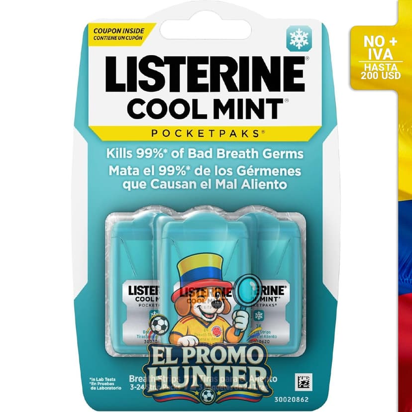 Listerine PocketPaks, tiras de enjuague bucal en formato portátil.