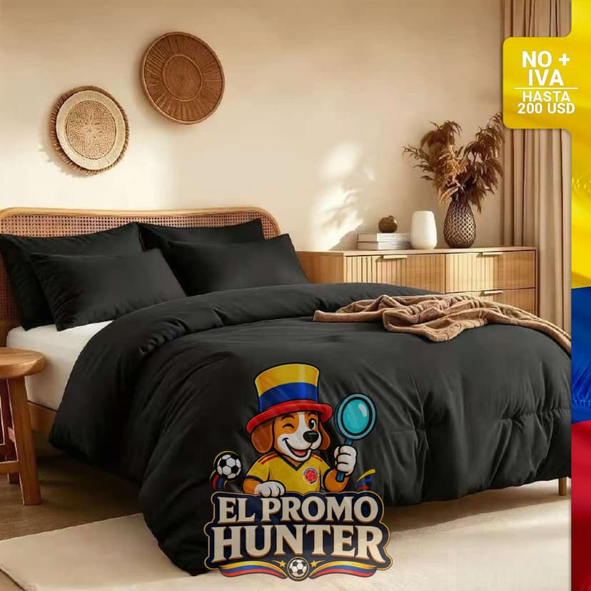 Juego de edredón Queen prelavado de 3 piezas, incluye un edredón de 90" x 90" (229 cm x 229 cm) y 2 fundas de almohada.