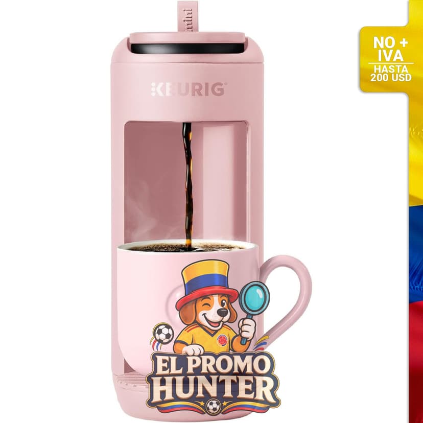 Cafetera de cápsulas K-Cup Keurig K-Mini Mate, prepara hasta 355 ml (12 fl oz), diseño compacto para espacios pequeños.