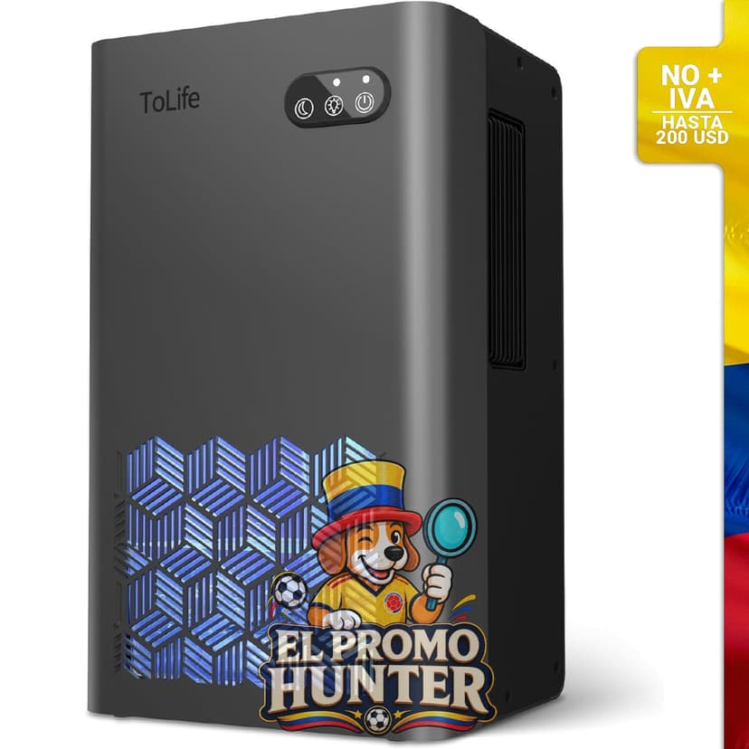 Deshumidificador de 95 oz (2.8 L) con LED de 7 colores.