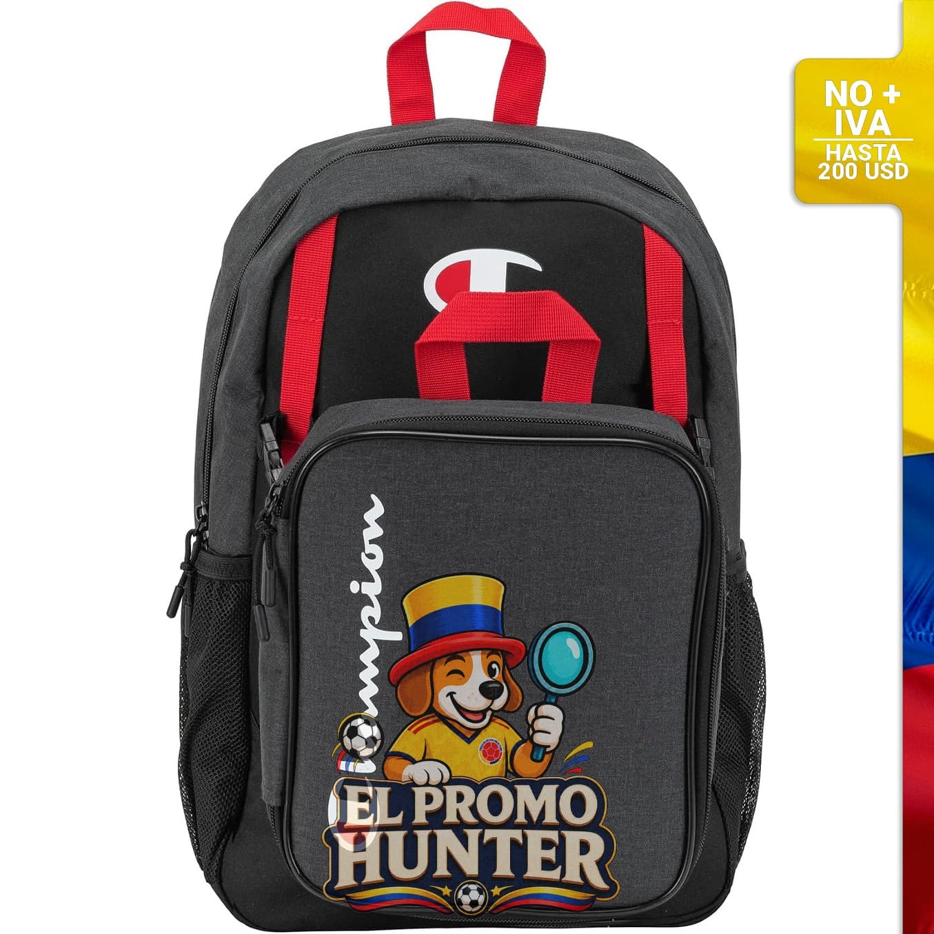 Juego combinado de mochila de 2 piezas y lonchera aislada, incluye compartimento para laptop y bolsillo para botella.