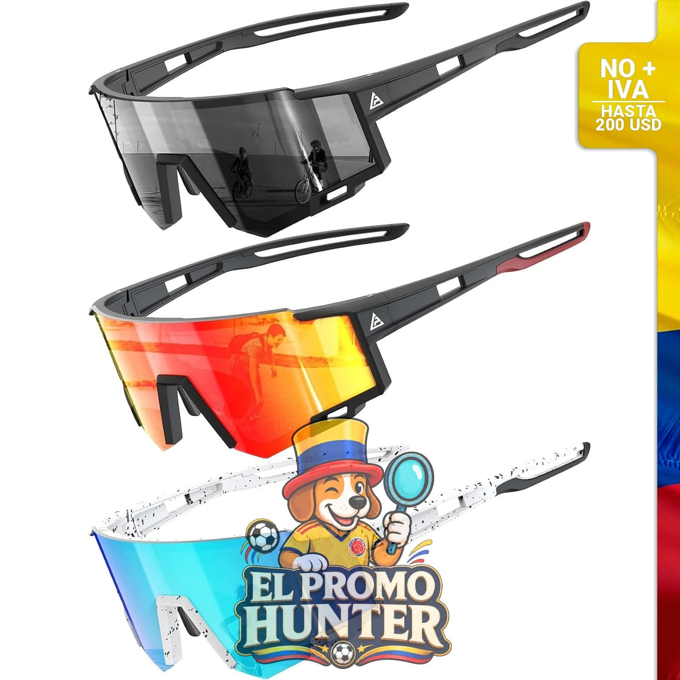 Gafas deportivas para niños con protección UV400.