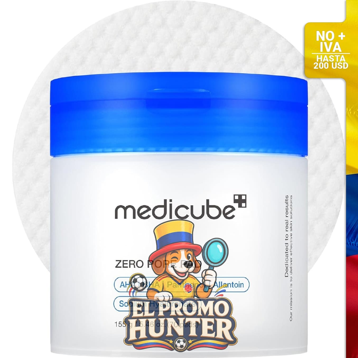 Medicube Zero Pore Pads 2.0, paquete de 70 unidades.