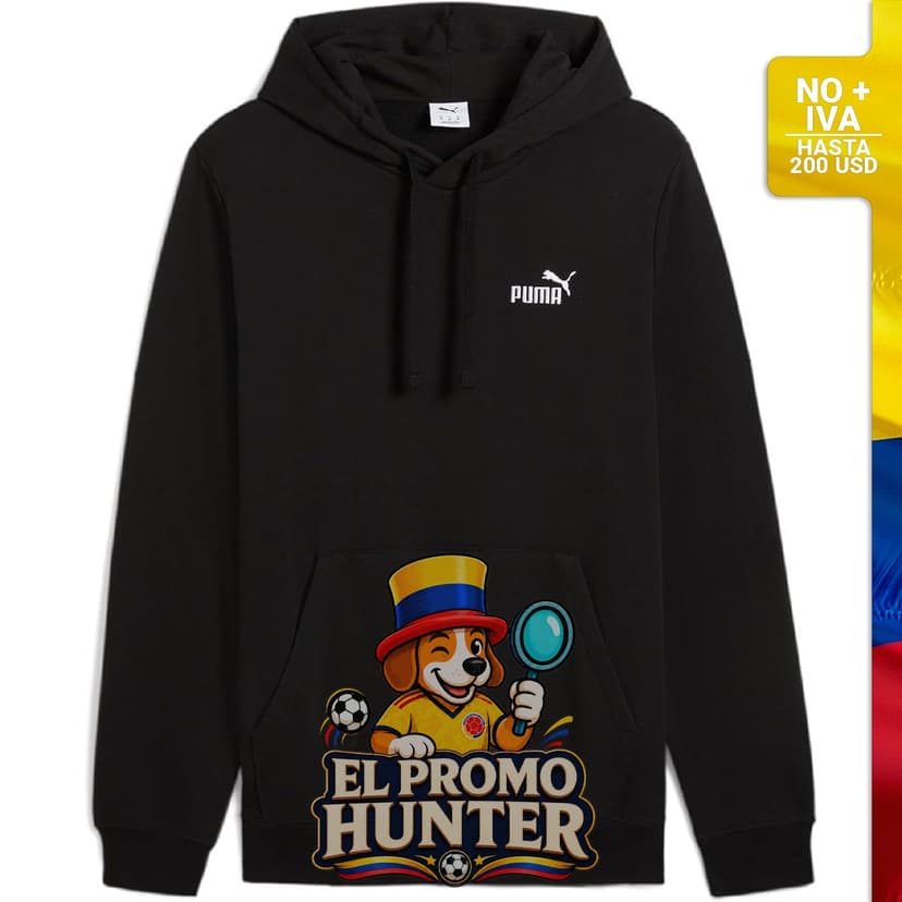 Sudadera con capucha de vellón PUMA Essentials para hombre, disponible en tallas extragrandes.
