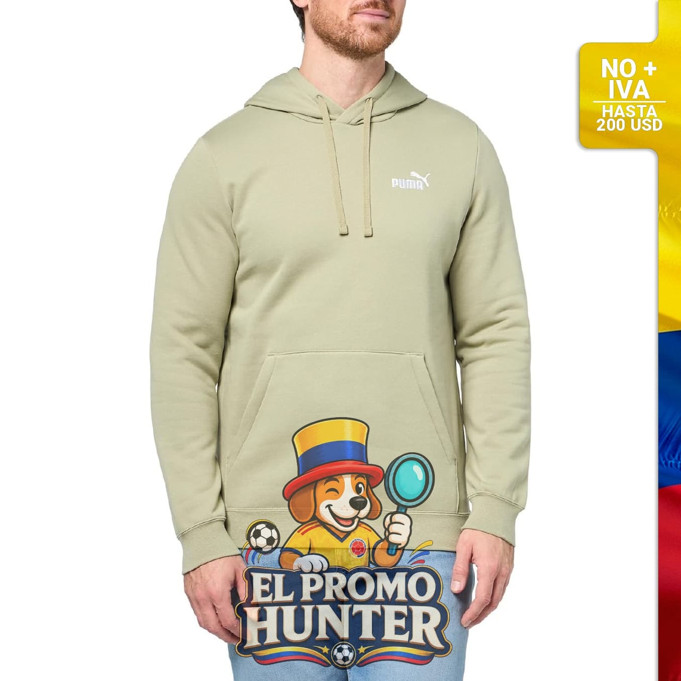 Sudadera con capucha de vellón PUMA Essentials para hombre, disponible en tallas extragrandes.