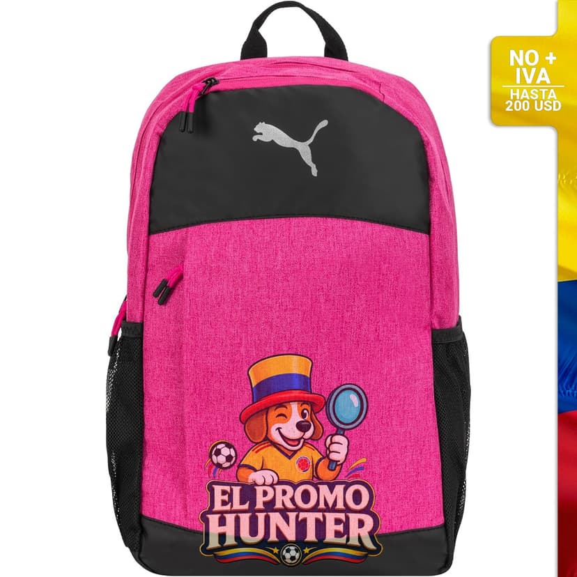 Mochila PUMA Terrain, color rosado oscuro veteado, tamaño único.