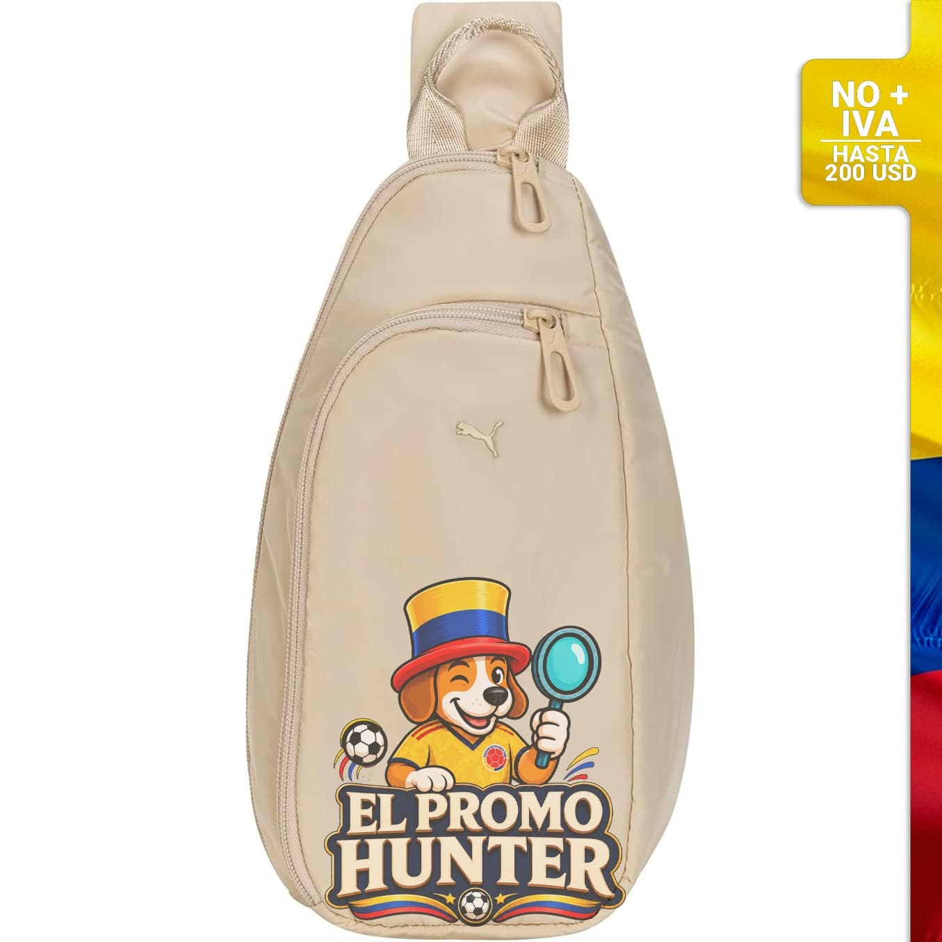 Bolso deportivo PUMA Myriad Sling con correa reversible y doble compartimento, multicolor.