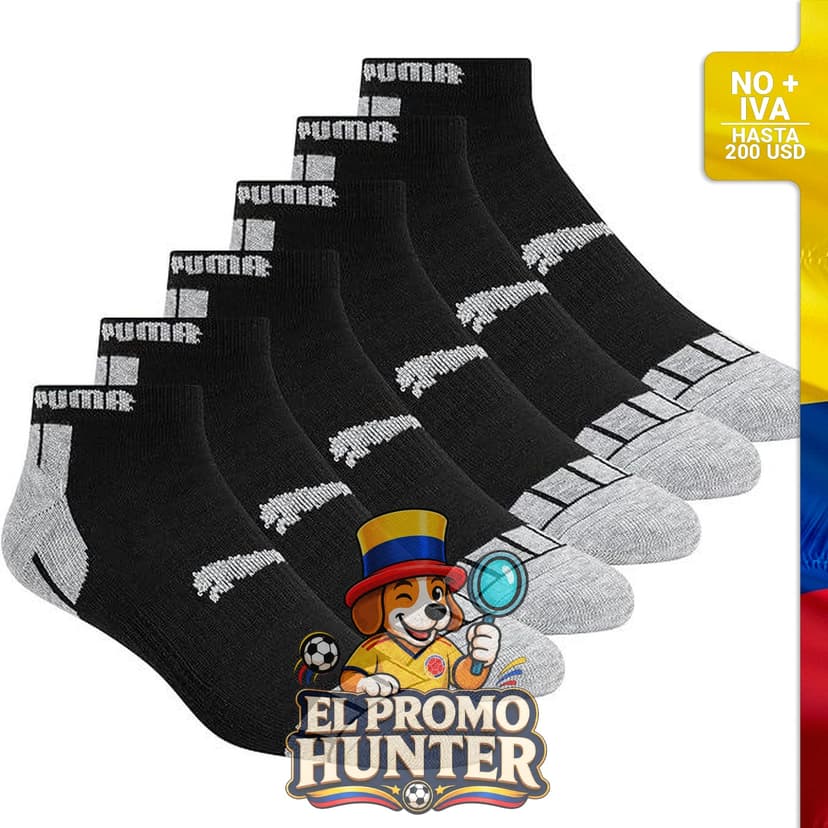 Calcetines de corte bajo para hombre, paquete de 6 unidades.
