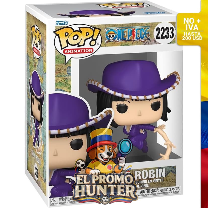 Figura de vinilo coleccionable de Nico Robin de One Piece, oficial y para coleccionistas.