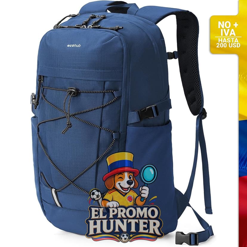 Mochila de senderismo ECOHUB de 30 L, resistente al agua, adecuada para actividades al aire libre.