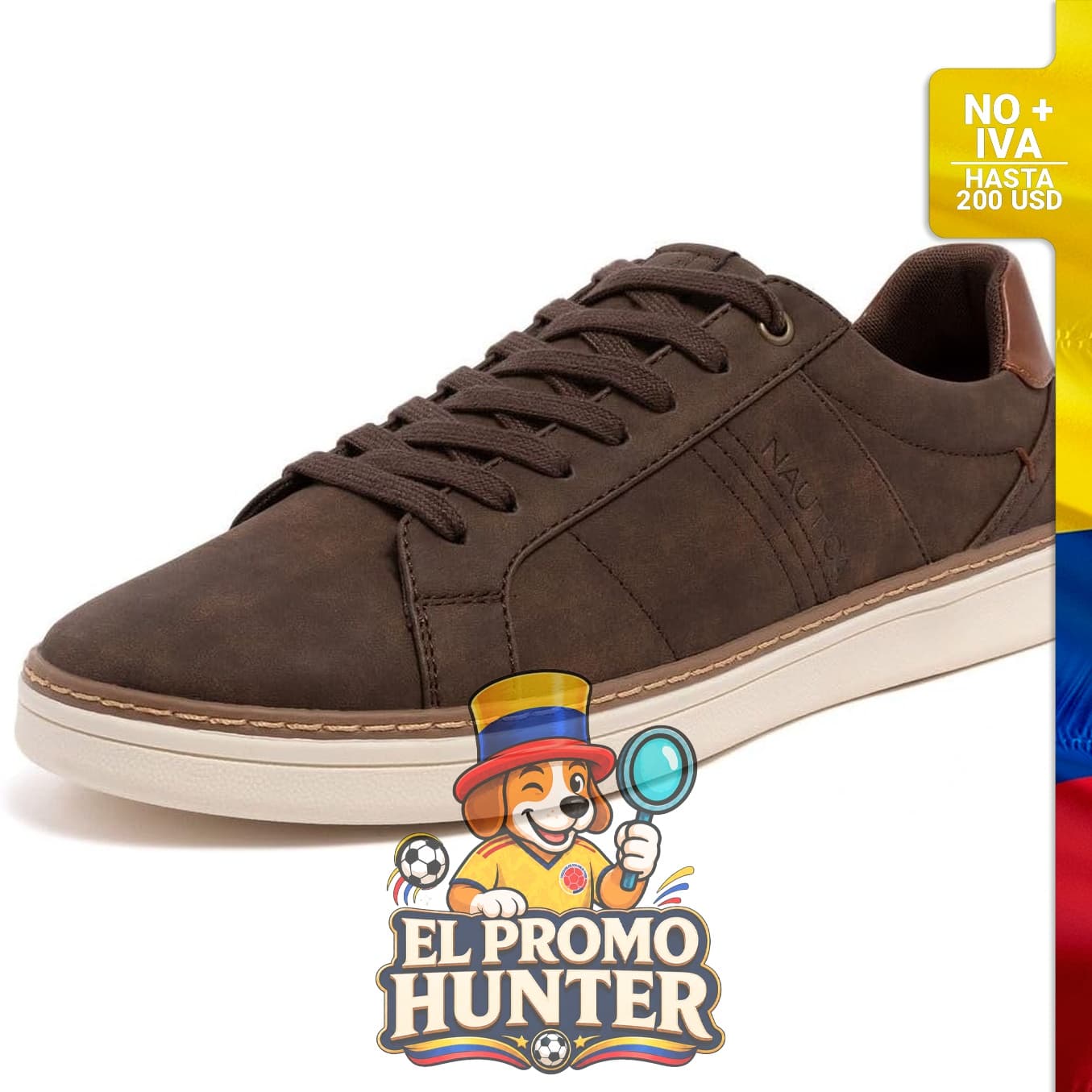 Zapatos casuales con cordones para hombre, modelo clásico para caminar.