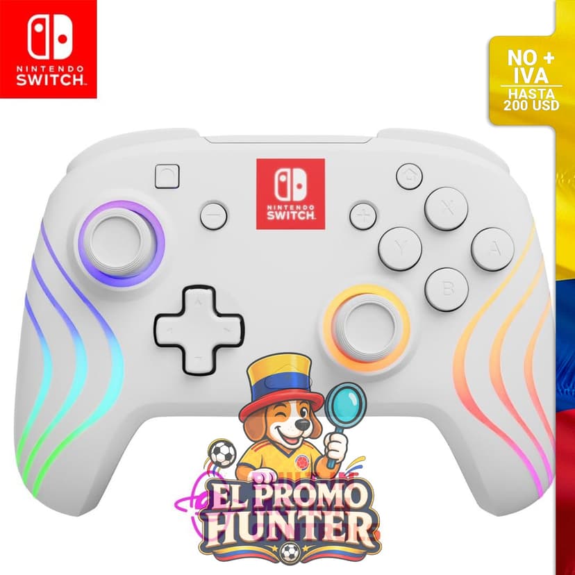 Controlador inalámbrico Afterglow Wave para Nintendo Switch Pro, compatible con Switch 2 y Switch Lite/OLED.