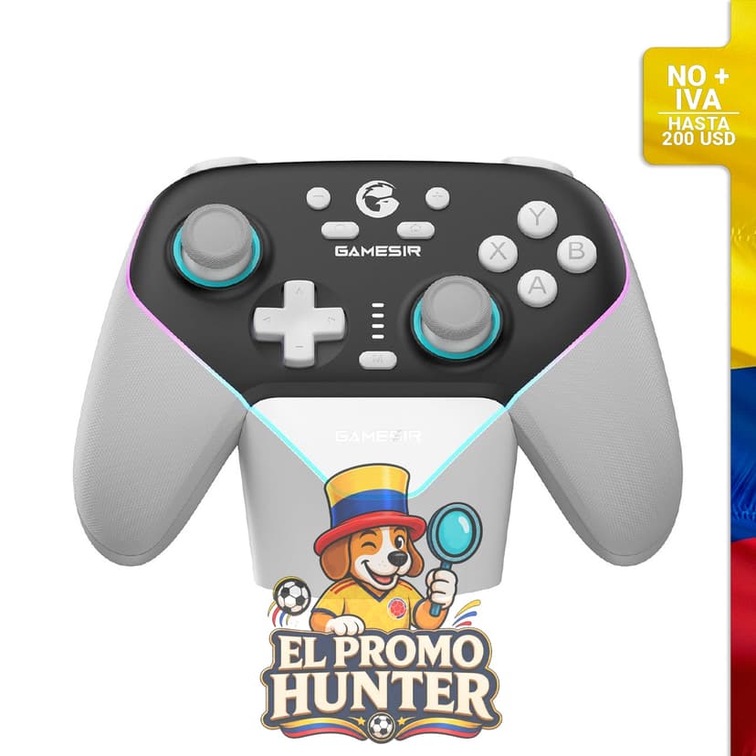 GameSir Super Nova, controlador inalámbrico compatible con PC, Switch, iOS y Android.