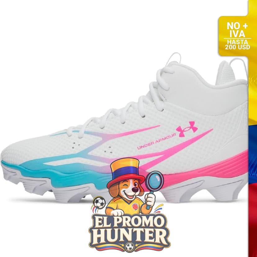 Botines de fútbol Under Armour Spotlight Hammer, diseño ligero y ajuste ceñido.