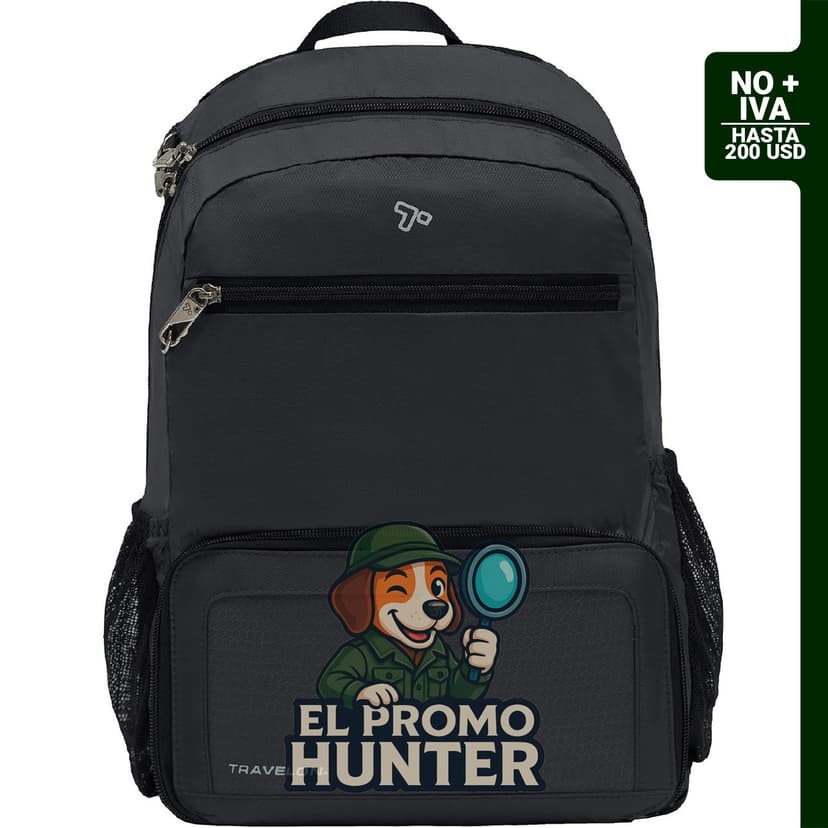 Mochila antirrobo plegable de 18,5 L con tecnología RFID.