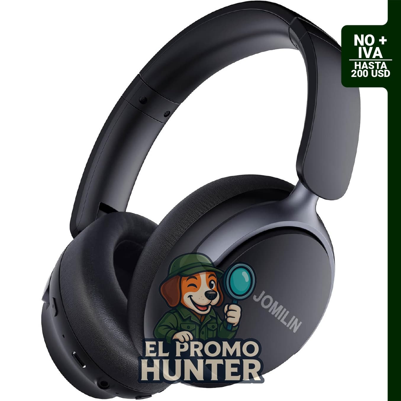 Auriculares Bluetooth 5.4 con cancelación activa de ruido (ANC) y duración de batería de 60 horas.