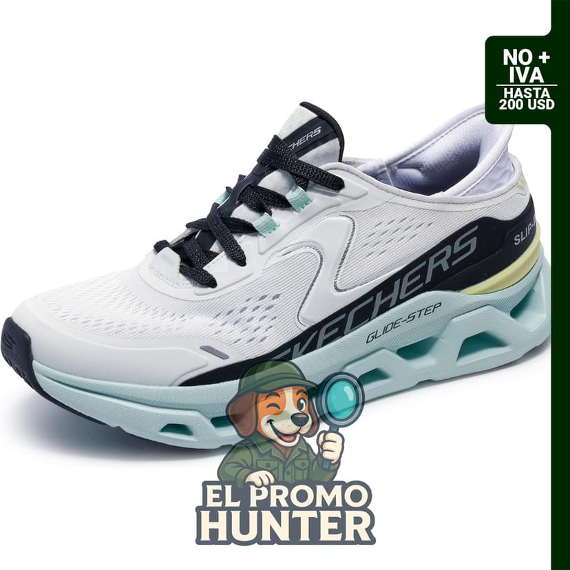 Zapatillas deslizantes para mujer Skechers Glide-Step Altus, modelo manos libres.