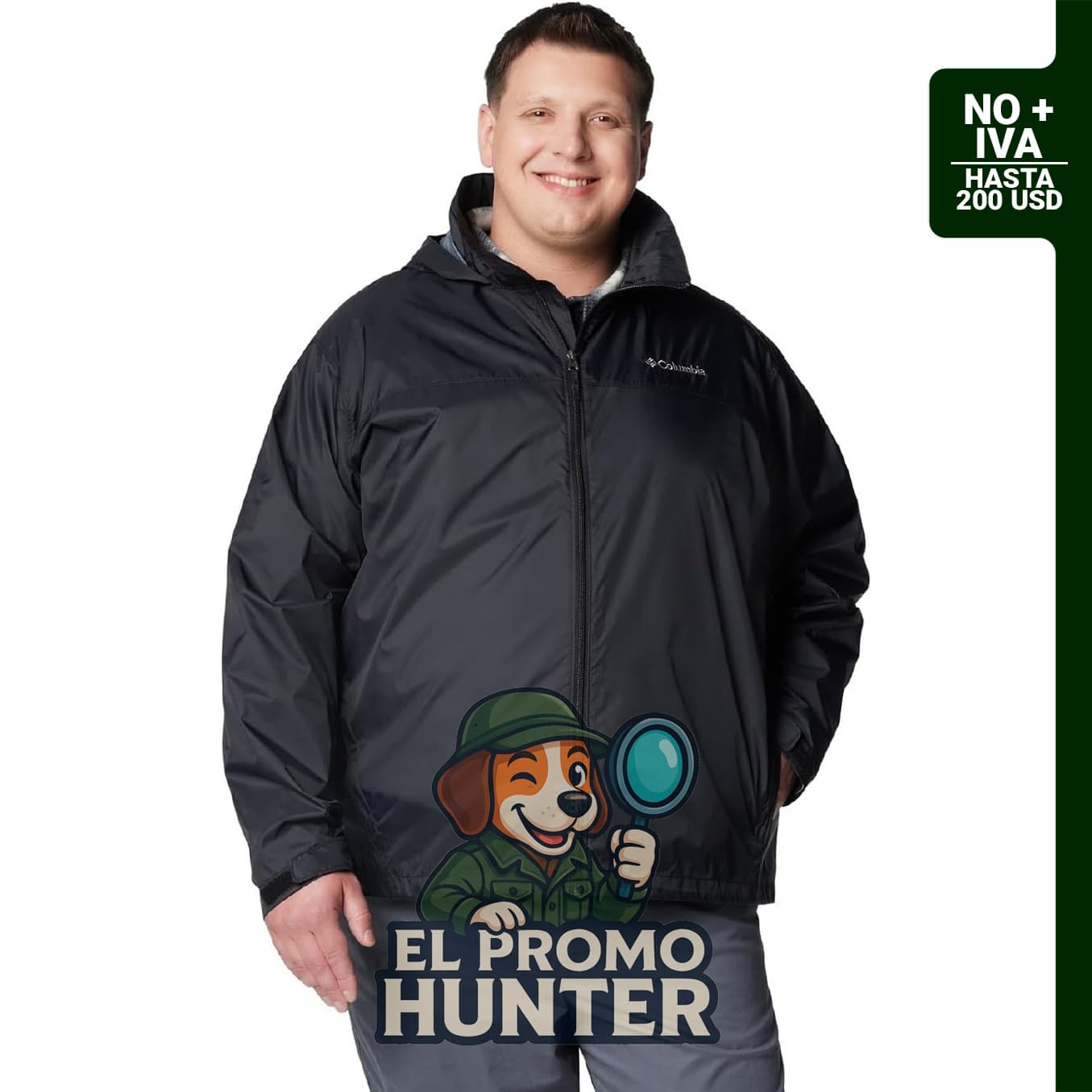 Chaqueta impermeable Columbia Glennaker Lake II para hombre.