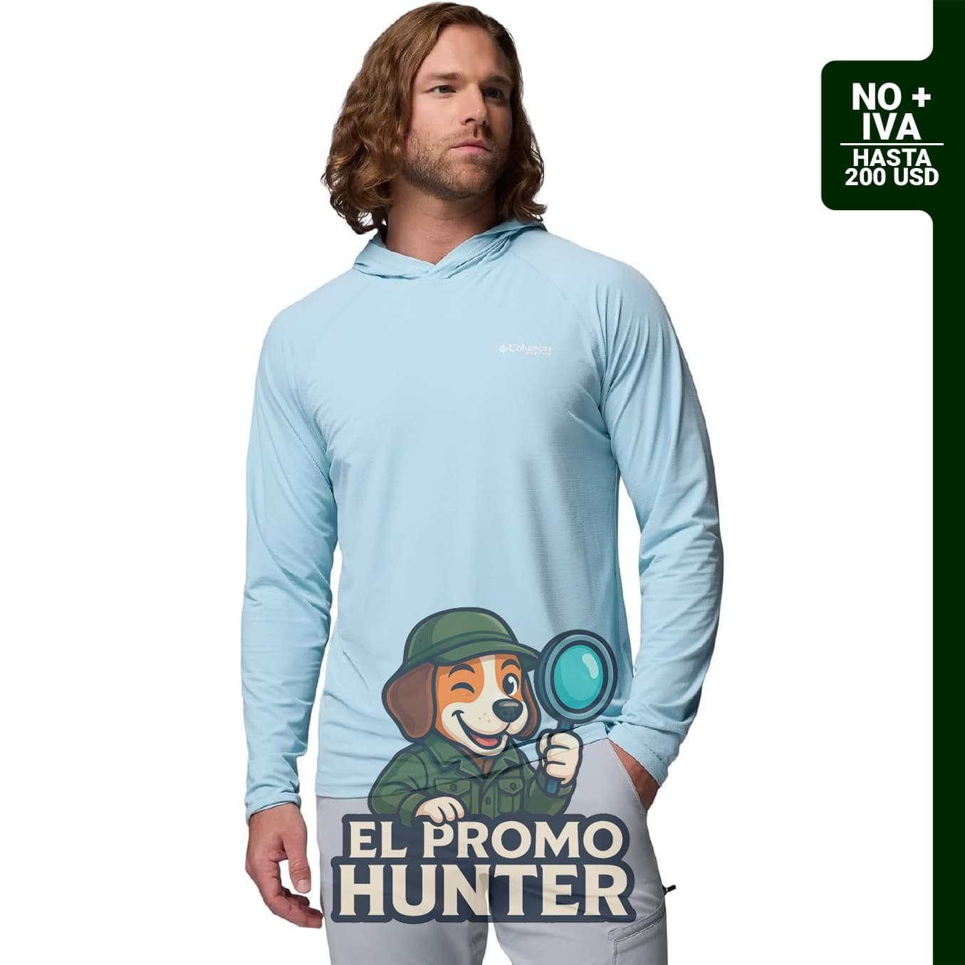 Sudadera Columbia PFG Solar Stream II para hombre, diseñada para actividades al aire libre.