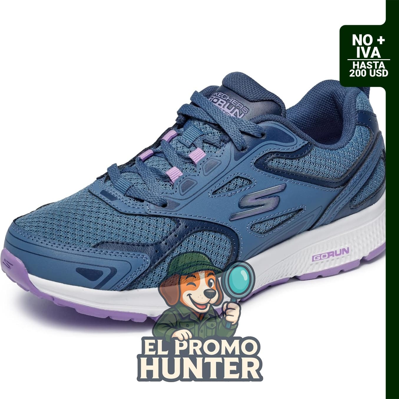 Tenis Skechers Go Run Consistent para mujer, diseño ligero y transpirable.