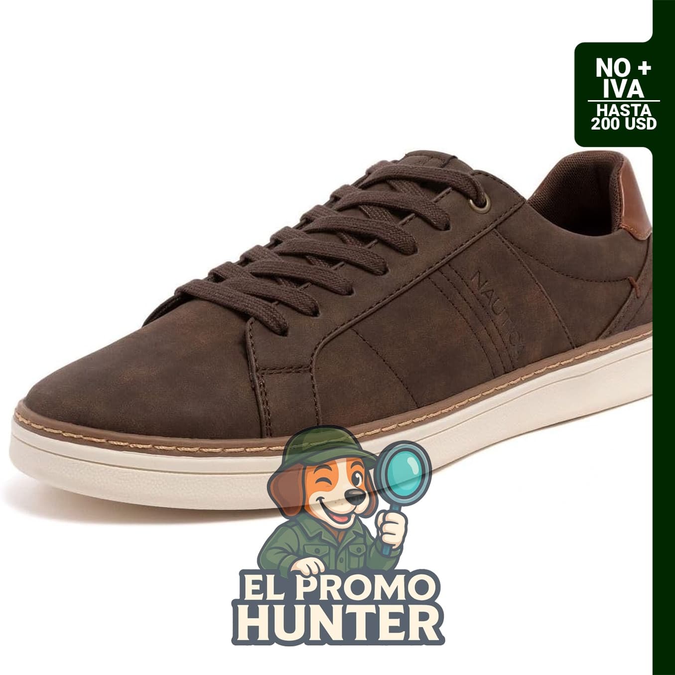 Tenis Nautica casuales para hombre, diseño versátil y material sintético.