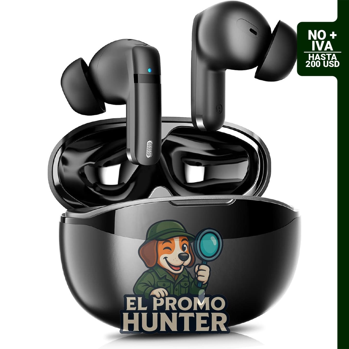 Auriculares inalámbricos ATHONGL con Bluetooth 5.4, 100 horas de duración, cancelación de ruido ENC+ ANC.