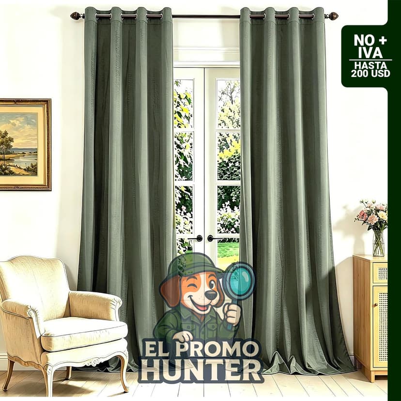Juego de 2 paneles de cortinas opacas de terciopelo verde salvia, 213 cm de largo con ojales.