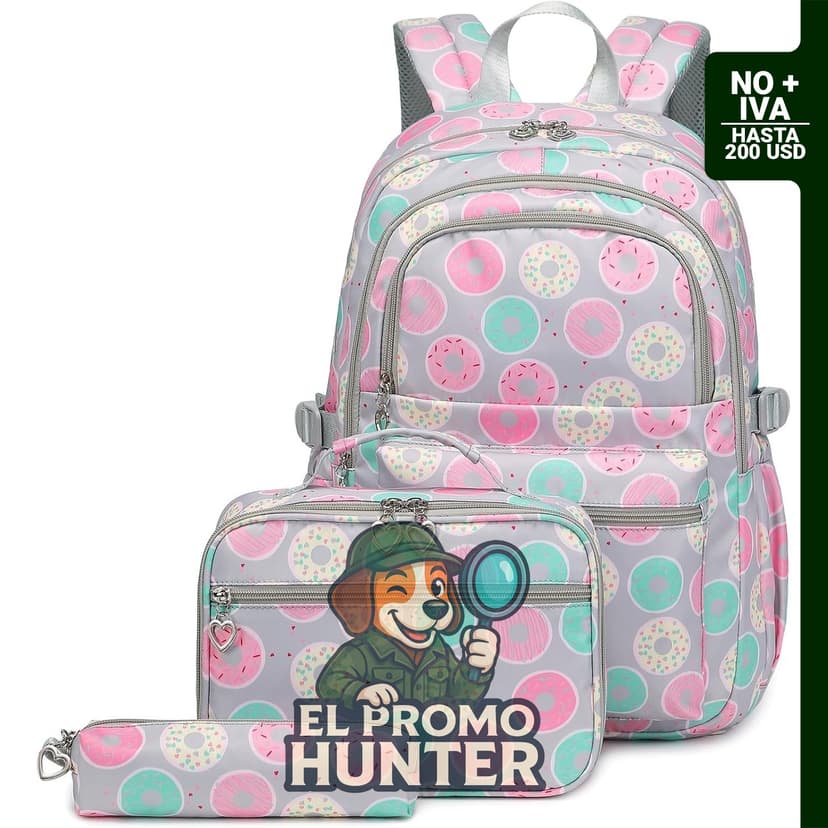 Set escolar de Joyfulife que incluye mochila, lonchera y cartuchera.