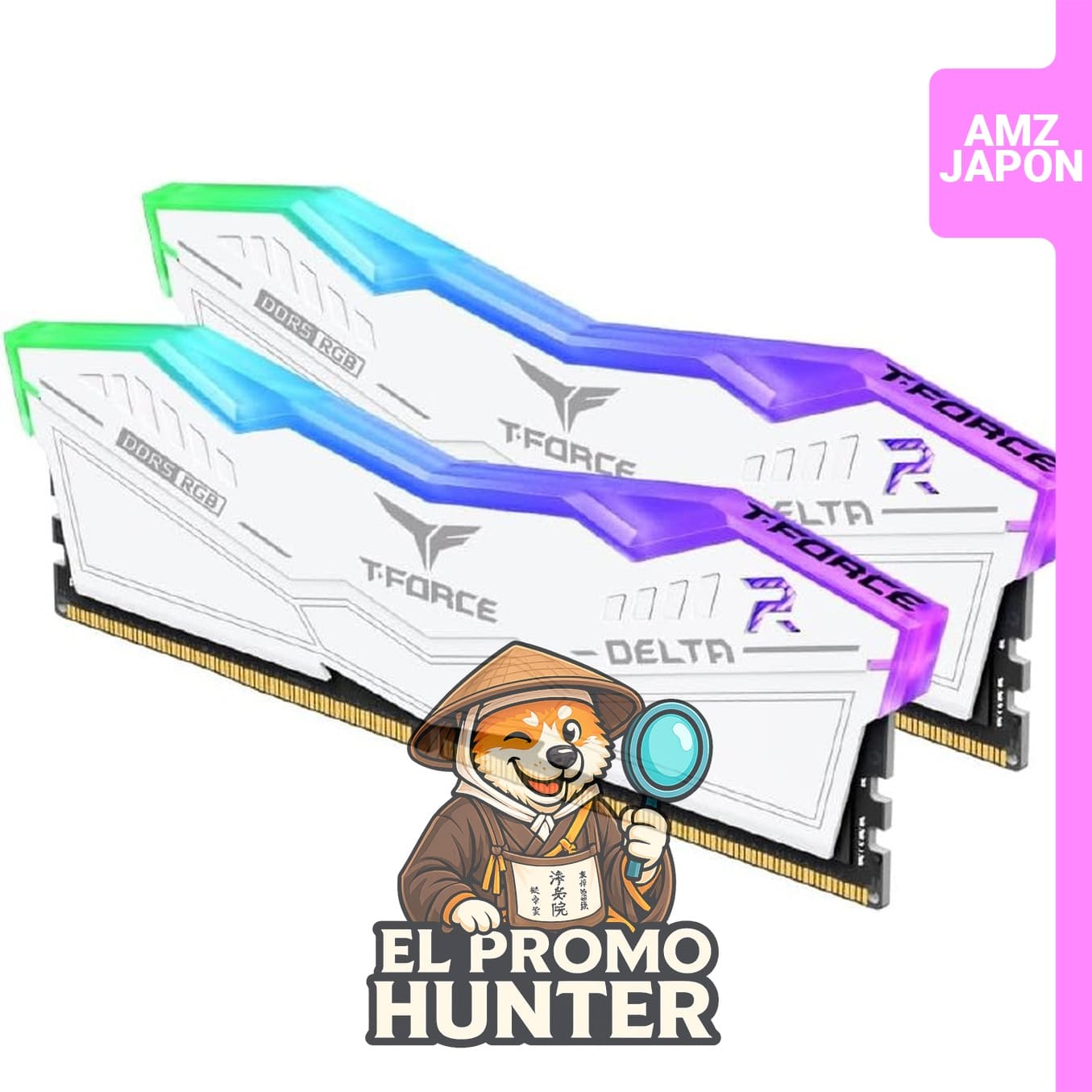Memoria RAM DDR5 de 32GB (16GBx2) con velocidad de 6000MHz, CL38, compatible con XMP 3.0.