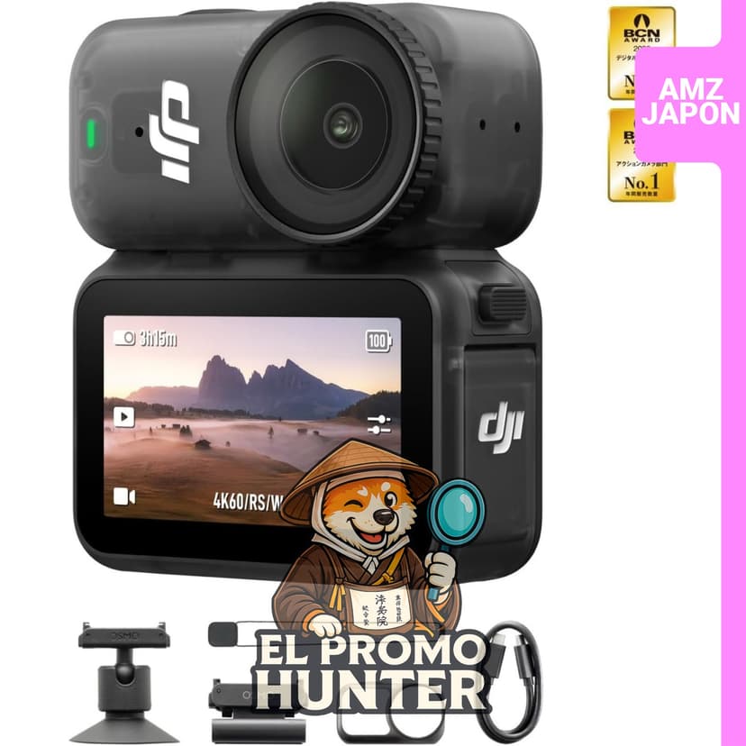 Cámara de vlogging DJI Osmo Nano Standard Combo (128GB) 4K con sensor de 1/1.3", 200 minutos de batería.