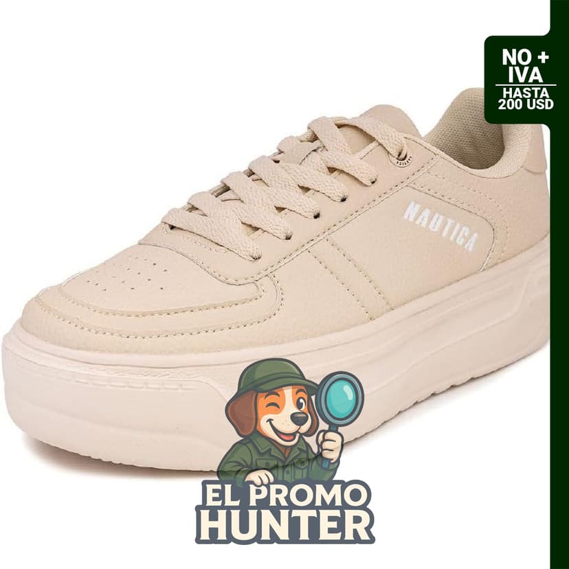 Zapatos deportivos de plataforma para mujer, color blanco, con suela gruesa.